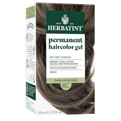 Image of Herbatint Permanent Herbal Haircolor Gel, Dark Ash Blonde, 4.56 Ounce