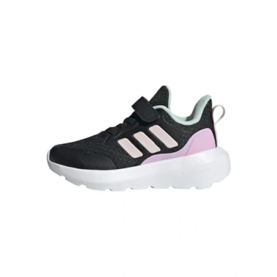 Image of adidas Performance Fortarun 3 0 EL C Road running shoes for kids, Size: 11.5K, Core black clear pink bliss lilac Textile/synthetics