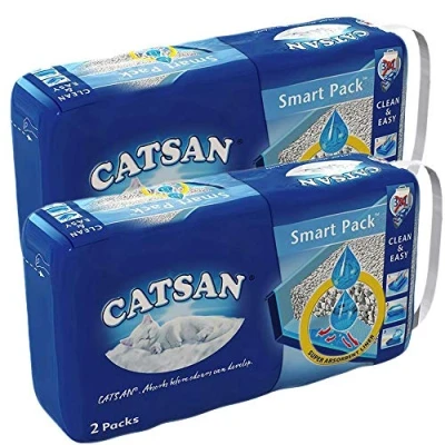 Image of Catsan Smart Pack Cat Litter 2 Inlays 4kg (PACK OF 2)
