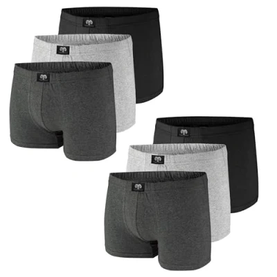 Image of Ceceba Men&#039;s Boxer Shorts 1819 Pack of 6 Grey Large