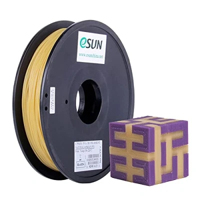Image of eSUN Water Soluble PVA Filament 1.75mm, 3D Printer PVA, Dimensional Accuracy +/ 0.05mm, 0.5KG (1.1 LBS) Spool Support Material for Printers, Natural