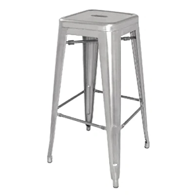 Image of Bolero Bistro Galvanised Steel High Stool (Pack of 4)