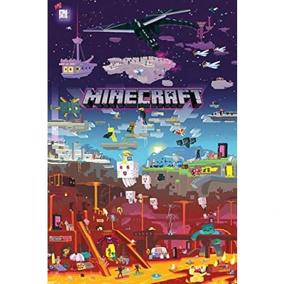 Image of Close Up Minecraft Poster World Beyond (61cm x 91,5cm) + a Bora poster!