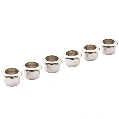 Image of Musiclily Pro 8mm Guitar Tuner Bushings for Electric Semi closed Tuning Pegs Machine Heads, Chrome (Set of 6)