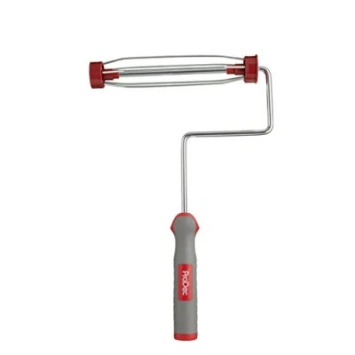 Image of ProDec PRFR009 Soft Grip Handle Heavy Duty Trade Professional Paint Roller Frame with Screw Fitting for Extension Pole, 9&quot; x 1.5&quot; 5 wire cage