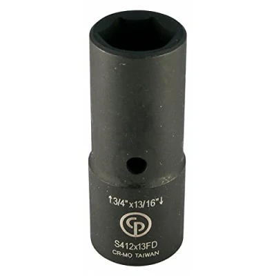 Image of Chicago Pneumatic S412X13FD 1/2 Inch Square Drive, 3/4 x 13/16 Flip, Deep, 6 Point, Impact Socket