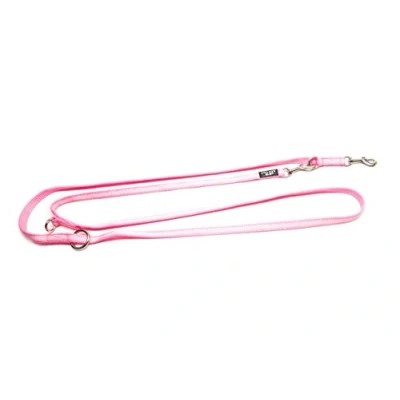 Image of Julius K9 IDC Adjustable Double Leash, 2.2 m x 14 mm, Pink