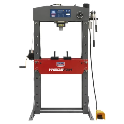 Image of Sealey Air/Hydraulic Press 50 Tonne Floor Type with Foot Pedal