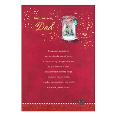 Image of Hallmark Dad Christmas Card &#039;With Love&#039; Medium