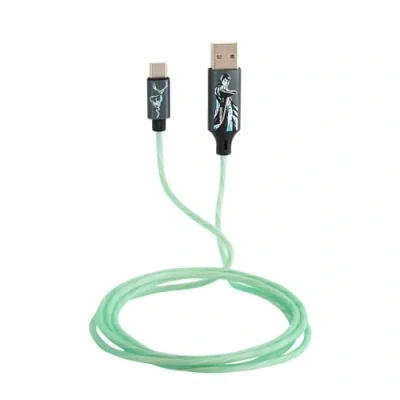 Image of Harry Potter Official Licensed Light Up Charging Cable. Type C To USB Cable With Flowing Effect, Fast Charge And Data Sync. For Smartphones, Tablets, Bluetooth Headphones, Power Banks Etc.