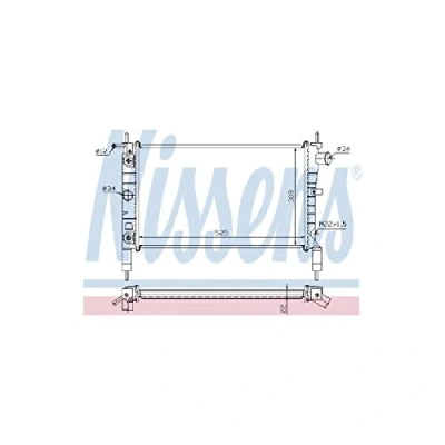 Image of R10274, R12801 Engine radiator NISSENS 632831 VAUXHALL: Astra Mk3 CC, Astravan
