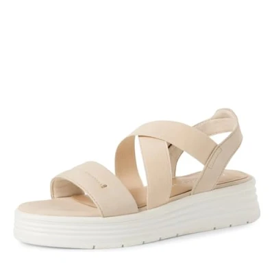 Image of Marco Tozzi Platform sandals, Women&#039;s, Size: 420, Cream shoes