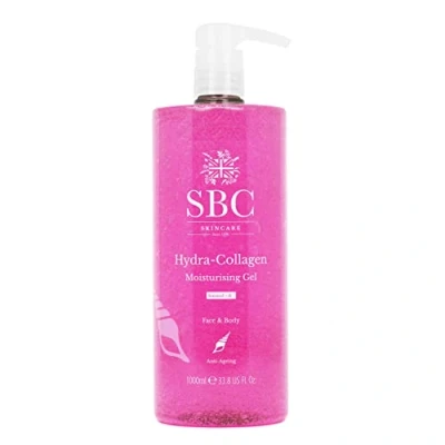 Image of SBC Skincare Hydra Collagen Moisturising Gel 1000ml Anti Ageing Oil Free Lightweight Face And Body Moisturiser Lotion
