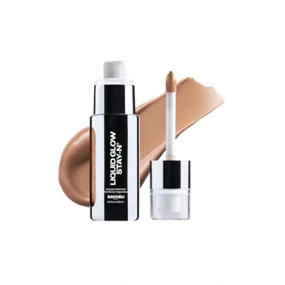Image of Sacheu Liquid Glow STAY N Highlighter &amp; Illuminator Makeup — 30ml Long Lasting Luminous Lightweight Dewy Finish, Sun Beam