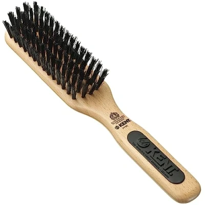 Image of Kent Natural Shine Unisex Narrow Grooming Pure Bristle Brush