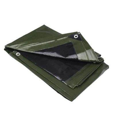Image of Multi Functional Tarpaulin Black and Green 240 g/m² WERKA PRO