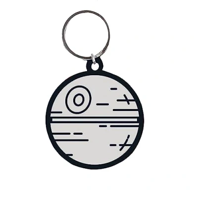 Image of Star Wars Death Rubber Keyring (One Size) (White/Black)