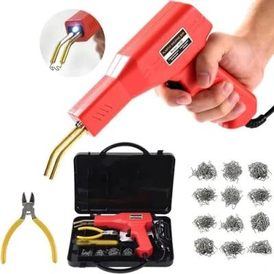 Image of 150W Plastic Welding Machine Car Bumper Repair Kit, 800Pcs Hot Staples Repairing Machine, Kit for Parts/Kayak/Canoe,Plier,Flat/Outside Inside Corner/Wave