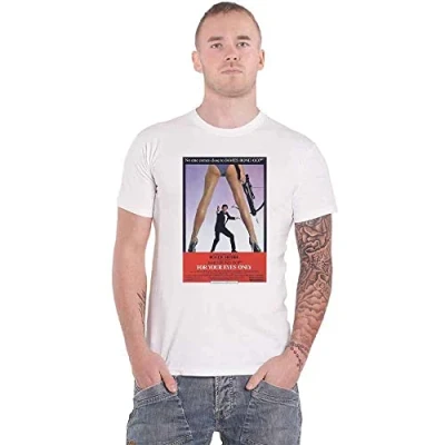 Image of James Bond 007 T Shirt for Your Eyes Poster Official Unisex White XL