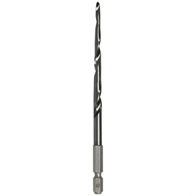 Image of KAKURI Taper Drill Bit for Wooden Nails 15/64 inch (6mm), 1/4 Hex Shank, Titanium Coated
