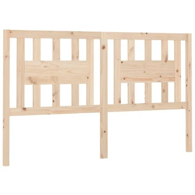 Image of vidaXL Bed Headboard 166x4x100 cm Solid Wood Pine