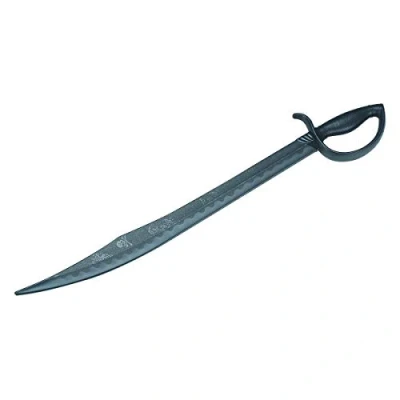 Image of Martial Arts Black Polypropylene Plastic Pirate Cutless Sabre Training sword