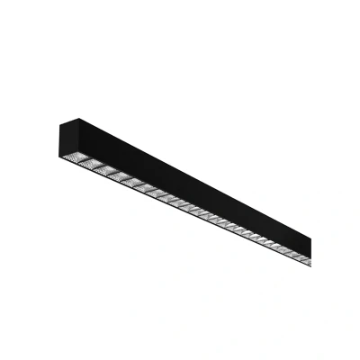 Image of Nile II 3 in 1 DALI Up/Down Reflector 4FT LED Batten 35W Black Kosnic