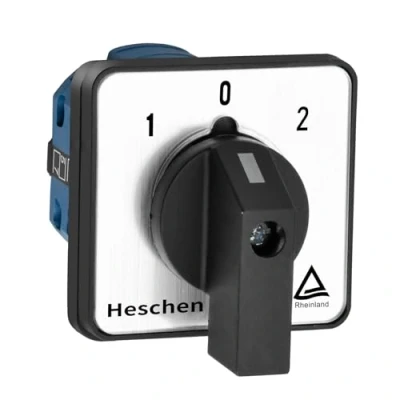 Image of Heschen Universal Rotary Cam Selector Changeover Switch SZW26 20/D202.2 660V 20A ON OFF 3 Position 2 Phase 8 Terminals CE