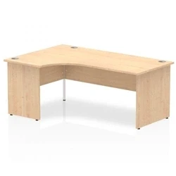 Image of Impulse Panel End 1800 Left Hand Crescent Desk Maple I00