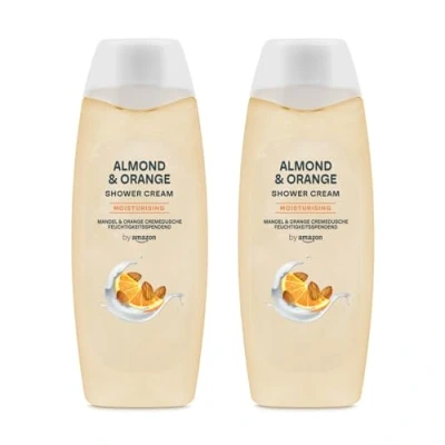 Image of by Amazon Almond &amp; Orange Shower Gel, 2 x 500ml