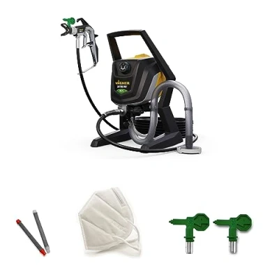 Image of WAGNER Airless ControlPro 350R Paint Sprayer for interior and exterior wood, metal, wall ceiling paints, covers 15 m² 2 min, 110 bar, adjustable spray pressure, m hose