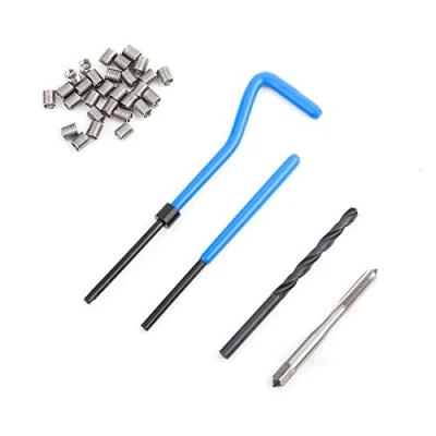 Image of Helicoil Thread Repair Kit,34pcs M5 Stainless Steel Wire Insert Combination Tool Set Helical Coil