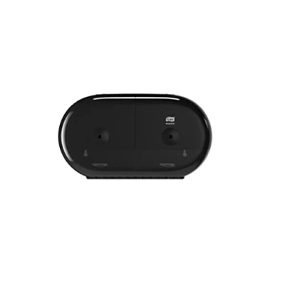 Image of Tork SmartOne Mini Twin Toilet Roll Wall Mounted Dispenser Black T9, High Capacity, Elevation Range, 682008