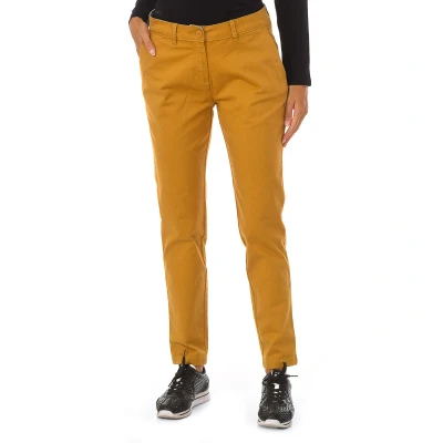 Image of Napapijri Mens MARIEL long trousers with ribbed hems GA4FOD man Brown Cotton Size EU 28