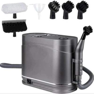 Image of HLGKBY Steamer for Cleaning, 1500W Multifunctional Steam Cleaner, 2 Cleaning Modes,1.2L Water Tank,105 120C Handheld Steamer, with Brush Head, Carpet and Upholstery, Floors, Tiles, Car, Shoes