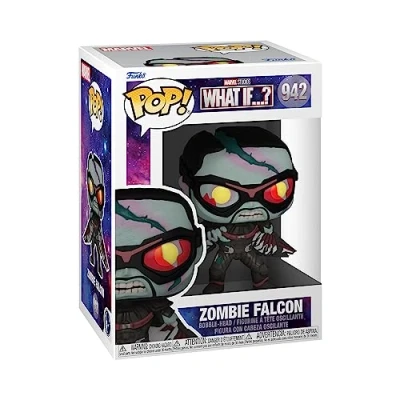 Image of Funko POP! Marvel What If Zombie Falcon Collectable Vinyl Figure Gift Idea Official Merchandise Toys for Kids &amp; Adults TV Fans Model Collectors and Display