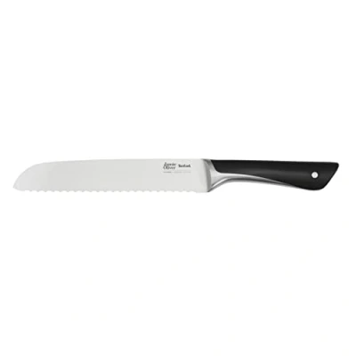 Image of Tefal Jamie Oliver Bread Knife, 20cm, German Stainless Steel K2670355, Black