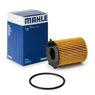 Image of 55224598, 71773840 Oil Filter MAHLE ORIGINAL OX 171/16D Insert FIAT: Panda III Hatchback, 500 C Convertible, ALFA ROMEO: MiTo