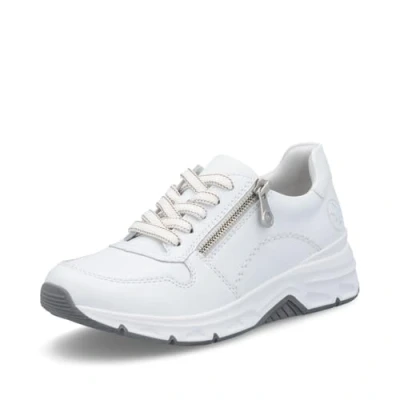 Image of Rieker Women Trainers 48134, Ladies Low Tops,Removable Insole,Low Shoe,Street Shoes,Leisure,Sporty,White (Weiss / 81),39 EU 6 UK