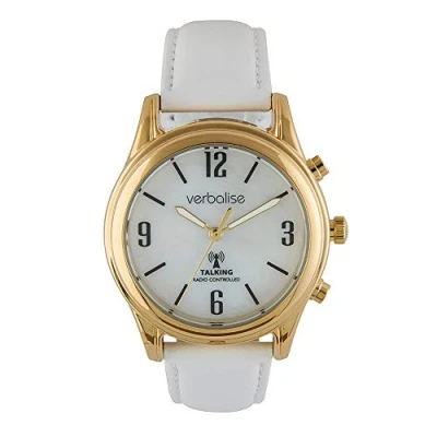 Image of VLRC 208LW Ladies Radio Controlled Talking Watch 9ct Gold Plated Case; Speaks Time &amp; Date etc; Ideal for Visually Impaired, Blind Elderly, 2 Year Guarantee, UKs No1 Quality Service and Choice