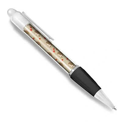 Image of Destination Vinyl ltd Beautiful and comfortable White Ballpoint Pen(Black Ink) Cute Hedgehog Tomatoes Animals Fun #8446