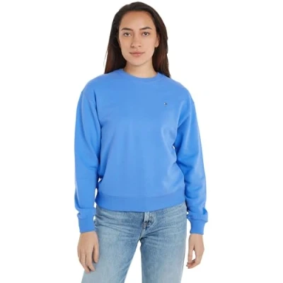 Image of Tommy Hilfiger FLAG ON Chest Sweatshirt, Women&#039;s, Size: XS, Stoned blue