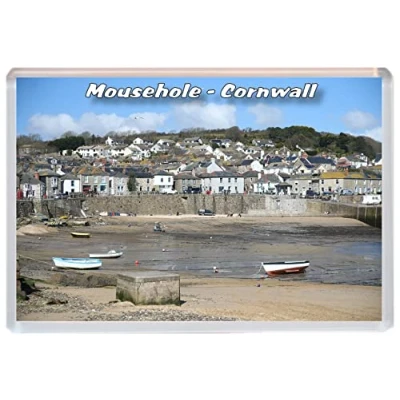 Image of Baked Bean Store Mousehole Cornwall 96 x 67mm Jumbo Fridge Magnet/Magnets BBSFHM400