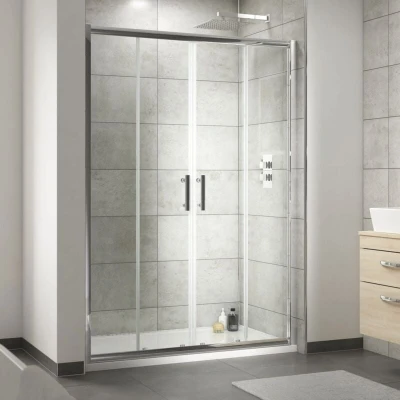Image of Luxura Pacific 1400mm Double Sliding Door 6mm