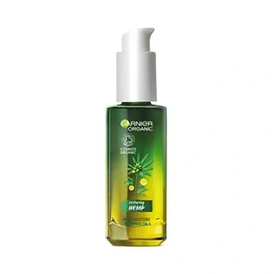 Image of Garnier Organic Hemp Multi Restore Facial Night Sleeping Oil 30ml
