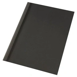 Image of GBC LeatherGrain 1.5mm Black Thermal Binding Covers (100 Pack)