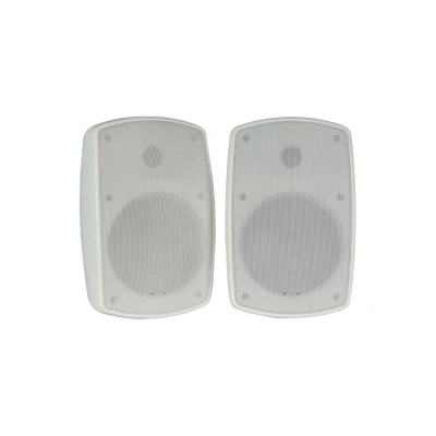 Image of Adastra Weather Resistant Indoor and Outdoor Full Range Speakers Supplied in Pairs, Patio Music, Garden Speakers, Kitchen or Bathroom Audio 140W 6.5&quot; White