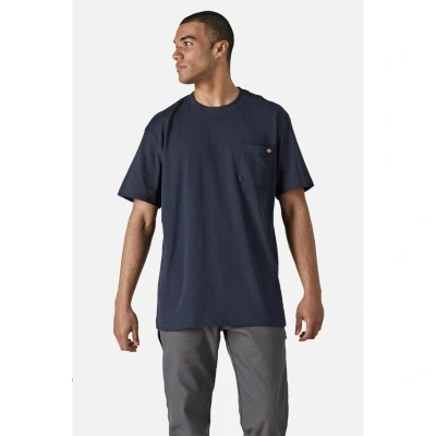 Image of Dickies, Men&#039;s, SS POCKET TEE RELAXED, NAVY BLUE, M