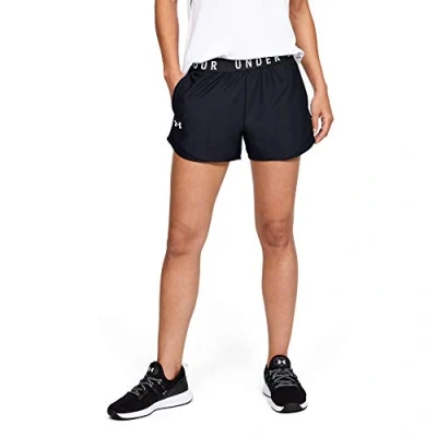 Image of Under Armour PLAY UP Sports shorts, Women&#039;s, Size: Small, Black/white