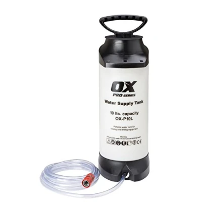Image of OX Tools P10L Pro Heavy Duty 10 Litre Dust Suppression Water Bottle, White/ Black